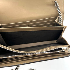 GG Supreme Monogram Mini Dionysus Chain Wallet Beige Taupe GG Supreme Monogram Mini Dionysus Chain Wallet Beige Taupe