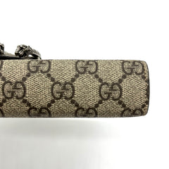 GG Supreme Monogram Mini Dionysus Chain Wallet Beige Taupe GG Supreme Monogram Mini Dionysus Chain Wallet Beige Taupe