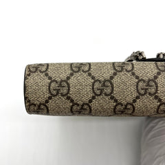 GG Supreme Monogram Mini Dionysus Chain Wallet Beige Taupe GG Supreme Monogram Mini Dionysus Chain Wallet Beige Taupe