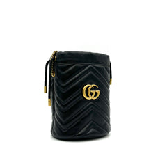 Gucci  Calfskin Matelasse Mini GG Marmont 2.0 Bucket Gucci  Calfskin Matelasse Mini GG Marmont 2.0 Bucket