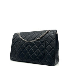 Chanel  Aged Calfskin Quilted 2.55 Reissue 226 Flap Black 2008-2009 Chanel  Aged Calfskin Quilted 2.55 Reissue 226 Flap Black 2008-2009