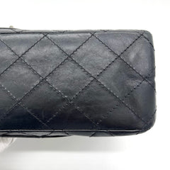 Chanel  Aged Calfskin Quilted 2.55 Reissue 226 Flap Black 2008-2009 Chanel  Aged Calfskin Quilted 2.55 Reissue 226 Flap Black 2008-2009