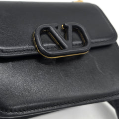 Valentino Garavani Smooth Calfskin Micro VSling Shoulder Bag Black Valentino Garavani Smooth Calfskin Micro VSling Shoulder Bag Black