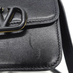 Valentino Garavani Smooth Calfskin Micro VSling Shoulder Bag Black Valentino Garavani Smooth Calfskin Micro VSling Shoulder Bag Black