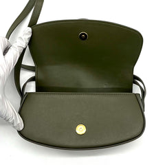 Celine Smooth Calfskin Tabou Clutch On Strap Olive Celine Smooth Calfskin Tabou Clutch On Strap Olive
