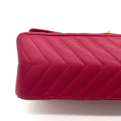 Chanel Sheepskin Chevron Quilted 2.55 Reissue 226 Flap Dark Pink 2017 Chanel Sheepskin Chevron Quilted 2.55 Reissue 226 Flap Dark Pink 2017