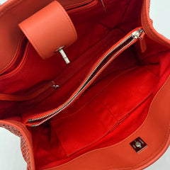 Chanel Calfskin Perforated Up In The Air Tote Red 2012-2013 Chanel Calfskin Perforated Up In The Air Tote Red 2012-2013