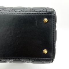 Christian Dior Lambskin Cannage Medium Lady Dior Black Christian Dior Lambskin Cannage Medium Lady Dior Black