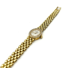 14K Yellow Gold Baume & Mercier 14K Yellow Gold Watch With Diamond Bezel 14K Yellow Gold Baume & Mercier 14K Yellow Gold Watch With Diamond Bezel