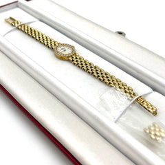 14K Yellow Gold Baume & Mercier 14K Yellow Gold Watch With Diamond Bezel 14K Yellow Gold Baume & Mercier 14K Yellow Gold Watch With Diamond Bezel