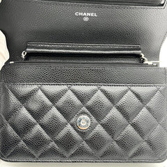 Chanel Caviar Quilted Wallet on Chain WOC Black Chanel Caviar Quilted Wallet on Chain WOC Black