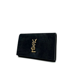 Saint Laurent Black Croc Embossed Suede Monogram Kate Bag Saint Laurent Black Croc Embossed Suede Monogram Kate Bag