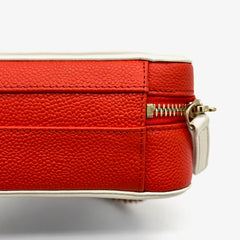 Chanel Caviar Quilted Small CC Filigree Vanity Case Blue White Red 2019 Chanel Caviar Quilted Small CC Filigree Vanity Case Blue White Red 2019