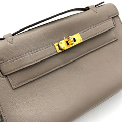 Hermes Swift Kelly Pochette Clutch Etoupe Hermes Swift Kelly Pochette Clutch Etoupe