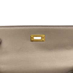 Hermes Swift Kelly Pochette Clutch Etoupe Hermes Swift Kelly Pochette Clutch Etoupe