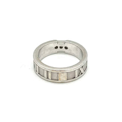Tiffany & Co Atlas Diamond Ring 18Kt White Gold 0.15Ct Size 6 Tiffany & Co Atlas Diamond Ring 18Kt White Gold 0.15Ct Size 6