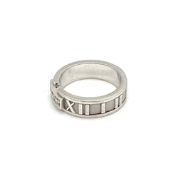 Tiffany & Co Atlas Diamond Ring 18Kt White Gold 0.15Ct Size 6 Tiffany & Co Atlas Diamond Ring 18Kt White Gold 0.15Ct Size 6
