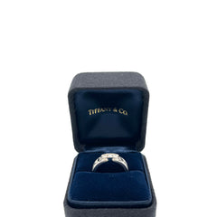 Tiffany & Co Atlas Diamond Ring 18Kt White Gold 0.15Ct Size 6 Tiffany & Co Atlas Diamond Ring 18Kt White Gold 0.15Ct Size 6