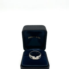 Tiffany & Co Atlas Diamond Ring 18Kt White Gold 0.15Ct Size 6 Tiffany & Co Atlas Diamond Ring 18Kt White Gold 0.15Ct Size 6