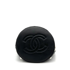 Chanel Lambskin Quilted Pearl About Pearls Drawstring Bag Black 2021 Chanel Lambskin Quilted Pearl About Pearls Drawstring Bag Black 2021