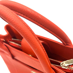 CHANEL Grained Calfskin Small Neo Executive Shopper Tote Red 2017 CHANEL Grained Calfskin Small Neo Executive Shopper Tote Red 2017