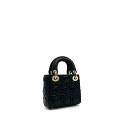 Mini Christian Dior Lambskin Cannage Micro Lady Dior Black Mini Christian Dior Lambskin Cannage Micro Lady Dior Black
