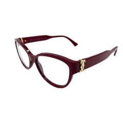 CARTIER Cat Eyeglasses CT04500 Burgundy CARTIER Cat Eyeglasses CT04500 Burgundy