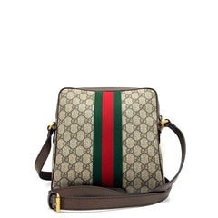 GUCCI GG Supreme Monogram Web Small Ophidia Messenger Bag Brown GUCCI GG Supreme Monogram Web Small Ophidia Messenger Bag Brown