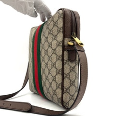 GUCCI GG Supreme Monogram Web Small Ophidia Messenger Bag Brown GUCCI GG Supreme Monogram Web Small Ophidia Messenger Bag Brown