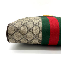 GUCCI GG Supreme Monogram Web Small Ophidia Messenger Bag Brown GUCCI GG Supreme Monogram Web Small Ophidia Messenger Bag Brown
