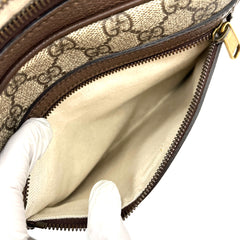 GUCCI GG Supreme Monogram Web Small Ophidia Messenger Bag Brown GUCCI GG Supreme Monogram Web Small Ophidia Messenger Bag Brown