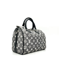 Louis Vuitton Denim Monogram Jacquard Speedy Bandouliere 25 Black Louis Vuitton Denim Monogram Jacquard Speedy Bandouliere 25 Black