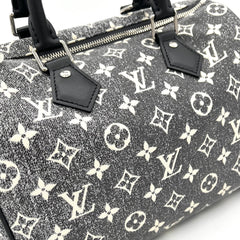 Louis Vuitton Denim Monogram Jacquard Speedy Bandouliere 25 Black Louis Vuitton Denim Monogram Jacquard Speedy Bandouliere 25 Black