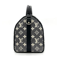 Louis Vuitton Denim Monogram Jacquard Speedy Bandouliere 25 Black Louis Vuitton Denim Monogram Jacquard Speedy Bandouliere 25 Black