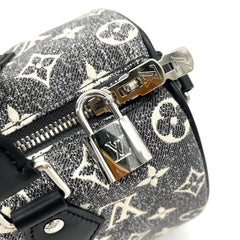 Louis Vuitton Denim Monogram Jacquard Speedy Bandouliere 25 Black Louis Vuitton Denim Monogram Jacquard Speedy Bandouliere 25 Black