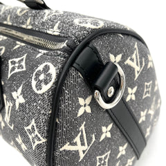 Louis Vuitton Denim Monogram Jacquard Speedy Bandouliere 25 Black Louis Vuitton Denim Monogram Jacquard Speedy Bandouliere 25 Black