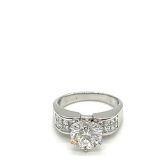 18K White Gold with 1.87 Carat Natural Diamond Ring 18K White Gold with 1.87 Carat Natural Diamond Ring