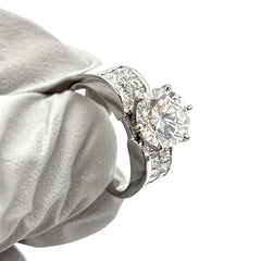 18K White Gold with 1.87 Carat Natural Diamond Ring 18K White Gold with 1.87 Carat Natural Diamond Ring