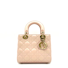 CHRISTIAN DIOR Lambskin Cannage Small My ABCDior Lady Dior Rose Poudre CHRISTIAN DIOR Lambskin Cannage Small My ABCDior Lady Dior Rose Poudre