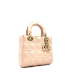 CHRISTIAN DIOR Lambskin Cannage Small My ABCDior Lady Dior Rose Poudre CHRISTIAN DIOR Lambskin Cannage Small My ABCDior Lady Dior Rose Poudre
