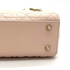 CHRISTIAN DIOR Lambskin Cannage Small My ABCDior Lady Dior Rose Poudre CHRISTIAN DIOR Lambskin Cannage Small My ABCDior Lady Dior Rose Poudre