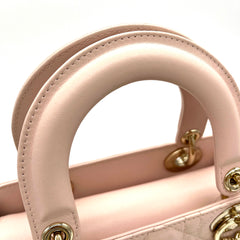 CHRISTIAN DIOR Lambskin Cannage Small My ABCDior Lady Dior Rose Poudre CHRISTIAN DIOR Lambskin Cannage Small My ABCDior Lady Dior Rose Poudre