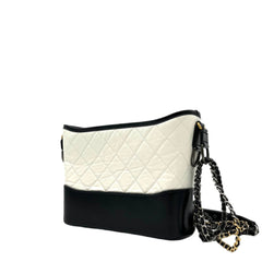CHANEL Aged Calfskin Quilted Medium Gabrielle Hobo White CHANEL Aged Calfskin Quilted Medium Gabrielle Hobo White