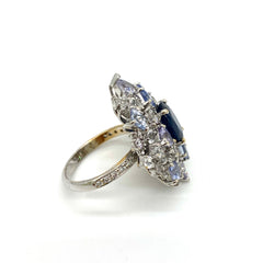 Blue Sapphire Diamond Ring Blue Sapphire Diamond Ring