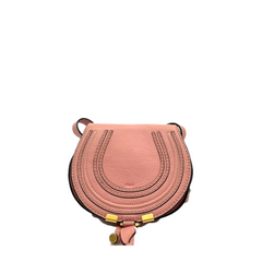 Chloe Calfskin Mini Marcie Round Crossbody Bag Peach Bloom Chloe Calfskin Mini Marcie Round Crossbody Bag Peach Bloom