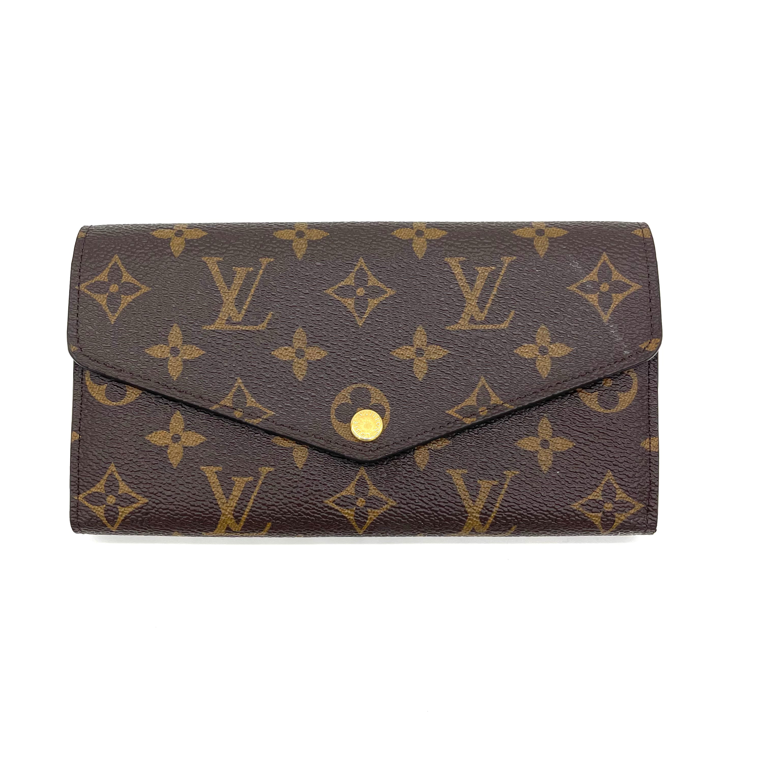 Cloth card wallet Louis Vuitton Brown in Cloth - 32015766