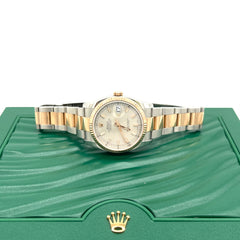 Rolex Datejust 36 Rose Gold Silver Dial Fluted Bezel Watch Model # 116231 Serial #G780*** Rolex Datejust 36 Rose Gold Silver Dial Fluted Bezel Watch Model # 116231 Serial #G780***