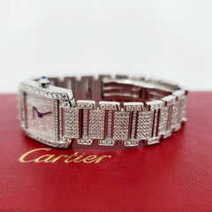 CARTIER Française 풀 다이아몬드 파베 시계 CARTIER Française 풀 다이아몬드 파베 시계
