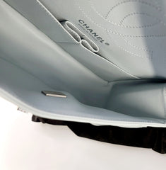 2022 Year Brand New Chanel 2.55 HANDBAG Aged Calfskin & Silver-Tone Metal Light Blue 2022 Year Brand New Chanel 2.55 HANDBAG Aged Calfskin & Silver-Tone Metal Light Blue