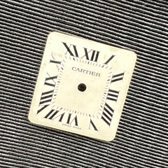 Guaranteed Authentic Cartier Mini Tank 15 mm x 15mm Silver Swiss Dial Part